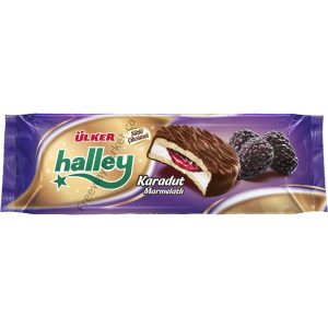 Ulker, Chocolate Covered Biscuits with Marshmallow and Black Mulberry Filling, 236g